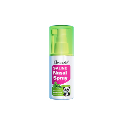 Cleanote Αλατούχο Ρινικό Σπρέι με Μέντα 60ml Φυσιολογικό Διάλυμα σπρέι Για Παιδιά Παιδική Ρινική καταρροή Δροσιστικό Ήπιο